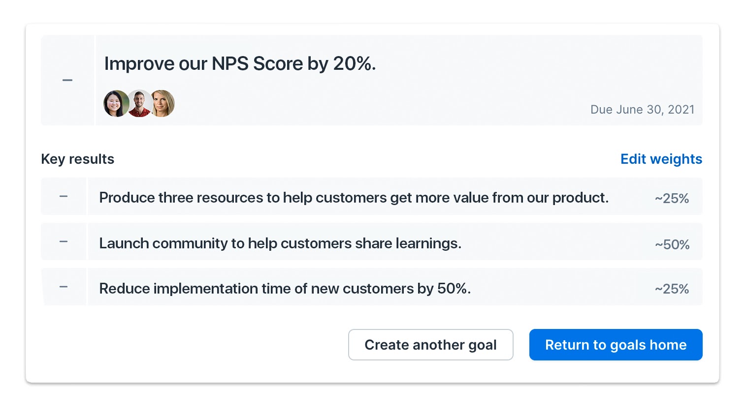 OKR example