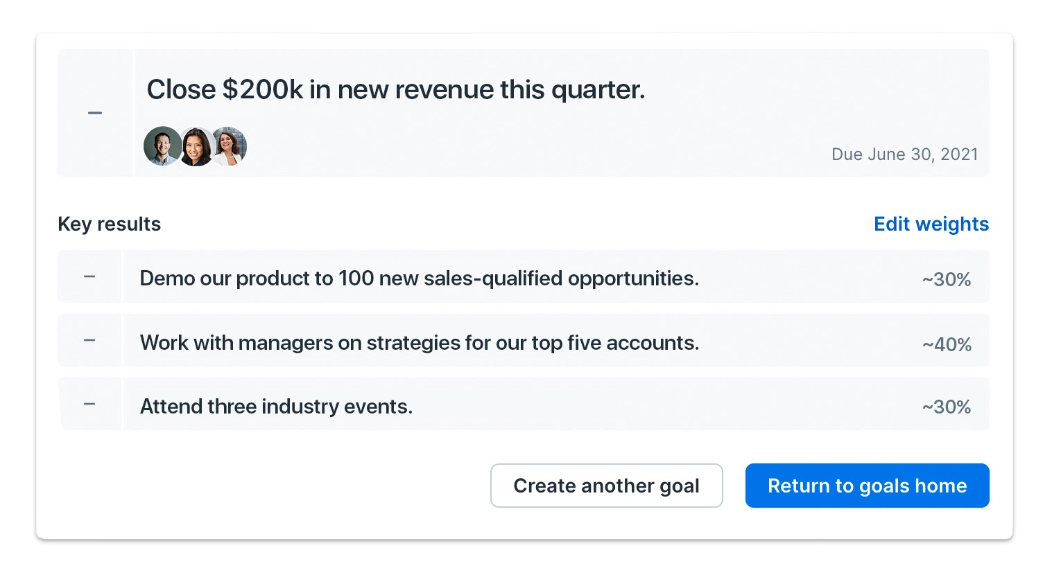 OKR example